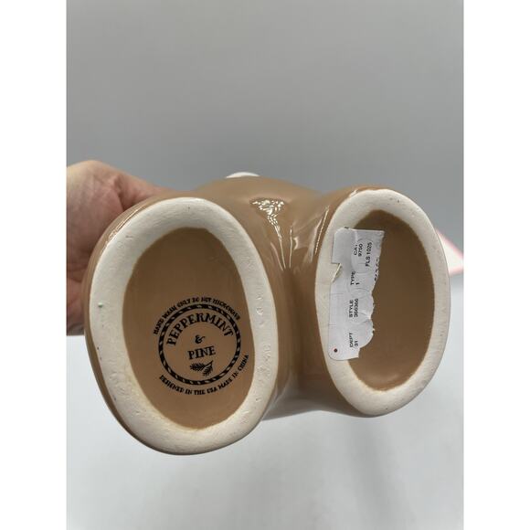 Peppermint And Pine Gingerbread Cat Holiday Figural Mug Christmas 2025 NEW - Picture 10 of 10